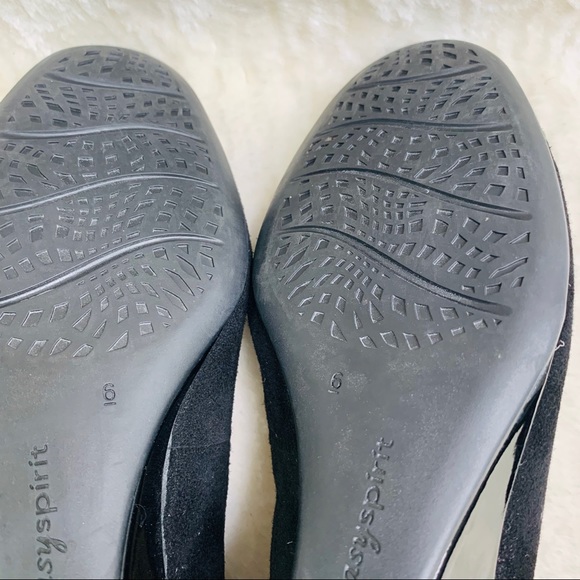 Easy Spirit Solna Black Suede Wedge Heels Size 6 - Picture 10 of 11